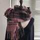 Winter warm, cold-proof, comfortable, breathable, neck-protecting scarf, simple, casual, versatile, personalized printed three-line check scarf Winter warm, cold-proof, comfortable, breathable, neck-protecting scarf, simple, casual, versatile, personalized printed three-line check scarf