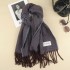 Korean-style overcoat, scarf, winter versatile, internet-famous bestseller, thickened knitted student versatile shawl, warm couple's scarf