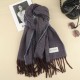 Korean-style overcoat, scarf, winter versatile, internet-famous bestseller, thickened knitted student versatile shawl, warm couple's scarf Korean-style overcoat, scarf, winter versatile, internet-famous bestseller, thickened knitted student versatile shawl, warm couple's scarf