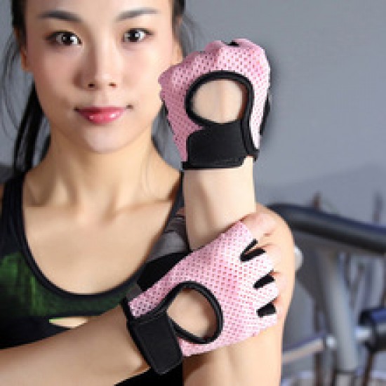 Wholesale fitness half-finger gloves for women, thin yoga exercise equipment, training, hand leakage, back calluses, anti-slip horizontal bar gloves Wholesale fitness half-finger gloves for women, thin yoga exercise equipment, training, hand leakage, back calluses, anti-slip horizontal bar gloves