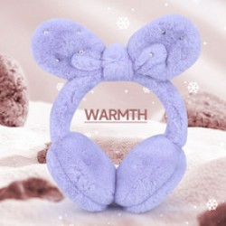 Autumn and winter girlish pink ear cups, cartoon little rabbit ears, warm ear cups, skin-friendly plush ear cups, factory direct sales