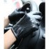 Touchscreen leather gloves for men and women drivers, three-ribbed autumn and winter Korean-style fashionable cycling and driving leather gloves