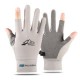Two-finger fishing gloves, summer sun protection, flip cover, leaky finger, anti-slip and breathable cycling and driving gloves for men, women and couples Two-finger fishing gloves, summer sun protection, flip cover, leaky finger, anti-slip and breathable cycling and driving gloves for men, women and couples