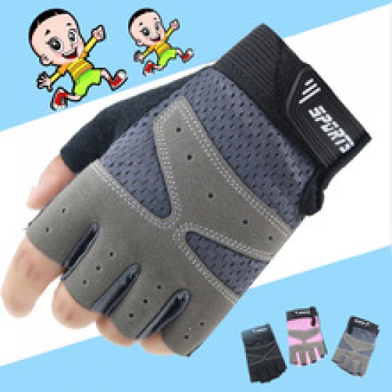 Children's half-finger gloves, outdoor fitness activities, anti-calluses for children, weightlifting exercises, anti-slip pull-ups training Children's half-finger gloves, outdoor fitness activities, anti-calluses for children, weightlifting exercises, anti-slip pull-ups training