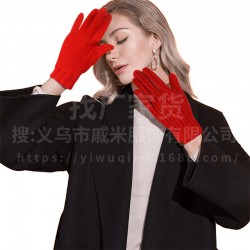 European And American Amazon Cross-border In Stock Autumn And Winter Gloves For Men And Women Warm Thick Double-layer Outdoor Cycling Gloves With Touch Screen