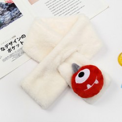 Korean children's scarf, parent-child plush imitation rabbit fur imitation rabbit fur, boys' and girls' scarf, autumn and winter warm scarf