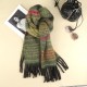 New high-end checkered scarf for women in the autumn and winter of 2024, a versatile shawl for Korean students, and a color-matched warm scarf New high-end checkered scarf for women in the autumn and winter of 2024, a versatile shawl for Korean students, and a color-matched warm scarf