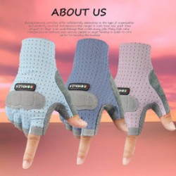 Children's half-finger gloves, cycling protection, anti-slip balance bike, roller skating, mountain climbing, horizontal bar, thin bicycle sports gloves