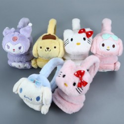 Autumn and winter warm and windproof ear pads, cute cartoon dolls for children, student ear bags, popular plush ear tips and ear muffs