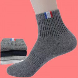 Cross-border cotton socks for autumn and winter, men's sweat-absorbing, breathable and thickened mid-leg socks, men's socks for all seasons and sports socks in stock