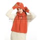 Foreign Trade New European And American Cross-border Amazon Winter Women's Wool Hat Scarf Gloves Leather Non-slip Three-piece Set Foreign Trade New European And American Cross-border Amazon Winter Women's Wool Hat Scarf Gloves Leather Non-slip Three-piece Set