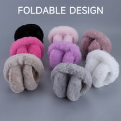 Winter warm ear cups for girls, Korean version, cute student ear covers, winter ear protection, plush ear bags, anti-freezing, adjustable ear tips