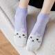 Cross-border thin women's Korean version cotton mesh short socks, cat face shallow mouth low top cute ins trendy sports boat socks Cross-border thin women's Korean version cotton mesh short socks, cat face shallow mouth low top cute ins trendy sports boat socks