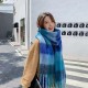 Ac color-blocking scarves, cross-border bestsellers, colorful striped checkered shawls, imitation cashmere scarves, retro shawls, and women's scarves for hair distribution Ac color-blocking scarves, cross-border bestsellers, colorful striped checkered shawls, imitation cashmere scarves, retro shawls, and women's scarves for hair distribution