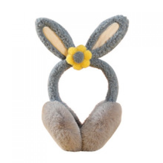 Folding ear cups with winter fleece, cute rabbit, warm and cozy ears, solid color new style, soft, windproof and frost-proof ears Folding ear cups with winter fleece, cute rabbit, warm and cozy ears, solid color new style, soft, windproof and frost-proof ears