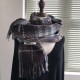 Winter warm, cold-proof, comfortable, breathable, neck-protecting scarf, simple, casual, versatile, personalized printed three-line check scarf Winter warm, cold-proof, comfortable, breathable, neck-protecting scarf, simple, casual, versatile, personalized printed three-line check scarf