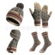 Amazon Winter New European And American Knitted Scarf Warm Wool Christmas Hat Scarf Gloves Socks Kit Amazon Winter New European And American Knitted Scarf Warm Wool Christmas Hat Scarf Gloves Socks Kit