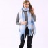 Ac color-blocking scarves, cross-border bestsellers, colorful striped checkered shawls, imitation cashmere scarves, retro shawls, and women's scarves for hair distribution