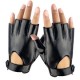 Cross-border half-finger leather gloves for men and women, half-piece functional lolita dancing gothic cyber exposed finger spring and autumn short style Cross-border half-finger leather gloves for men and women, half-piece functional lolita dancing gothic cyber exposed finger spring and autumn short style