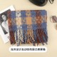 Warm and thickened faux cashmere checkered scarf, new autumn and winter tassel shawl, soft and versatile checkered scarf wholesale Warm and thickened faux cashmere checkered scarf, new autumn and winter tassel shawl, soft and versatile checkered scarf wholesale