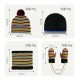 Brand Authorized Factory Europe And The United States Autumn And Winter Children's Hat Scarf Gloves Three-piece Stripe Warm Wool Suit Brand Authorized Factory Europe And The United States Autumn And Winter Children's Hat Scarf Gloves Three-piece Stripe Warm Wool Suit