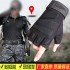 Wholesale tactical gloves, Black Eagle half-finger gloves, outdoor cycling, anti-cut and anti-slip, fitness driving, finger-exposed fishing gloves