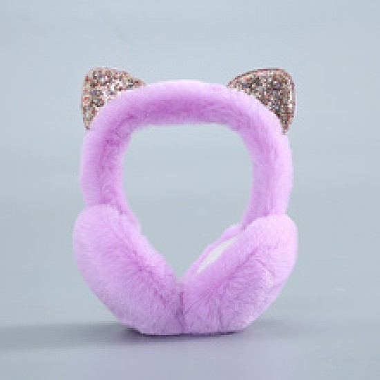 Winter cat-ear earmuffs for warm girls, Korean version of cute children's ear covers for kids and girls in winter Winter cat-ear earmuffs for warm girls, Korean version of cute children's ear covers for kids and girls in winter