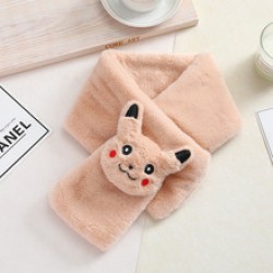 Cartoon scarf, warm scarf for adults and children, thick and warm for kids, plush scarf for girls and boys
