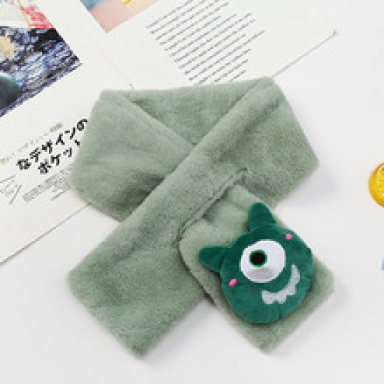 Korean children's scarf, parent-child plush imitation rabbit fur imitation rabbit fur, boys' and girls' scarf, autumn and winter warm scarf Korean children's scarf, parent-child plush imitation rabbit fur imitation rabbit fur, boys' and girls' scarf, autumn and winter warm scarf