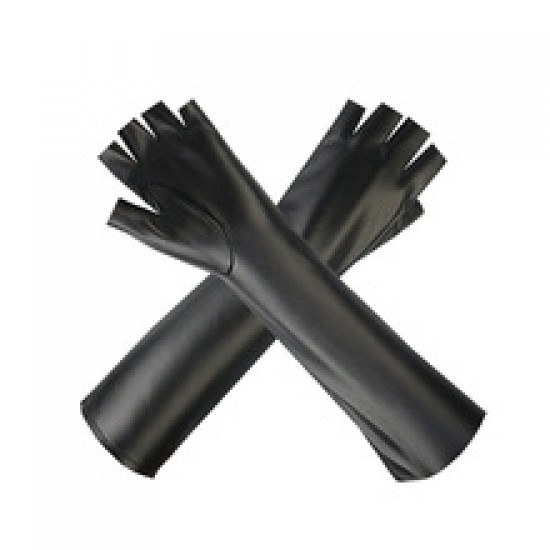 Extended leather gloves for women, half-finger thin, fleece, windproof, warm and stylish outdoor fur gloves Extended leather gloves for women, half-finger thin, fleece, windproof, warm and stylish outdoor fur gloves