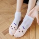 Cross-border thin women's Korean version cotton mesh short socks, cat face shallow mouth low top cute ins trendy sports boat socks Cross-border thin women's Korean version cotton mesh short socks, cat face shallow mouth low top cute ins trendy sports boat socks