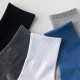 Wholesale of cross-border autumn and winter men's mid-top all-cotton thickened sports socks, solid color sweat-absorbing, breathable and waist-cinching pure cotton socks Wholesale of cross-border autumn and winter men's mid-top all-cotton thickened sports socks, solid color sweat-absorbing, breathable and waist-cinching pure cotton socks