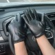 Touchscreen leather gloves for men and women drivers, three-ribbed autumn and winter Korean-style fashionable cycling and driving leather gloves Touchscreen leather gloves for men and women drivers, three-ribbed autumn and winter Korean-style fashionable cycling and driving leather gloves