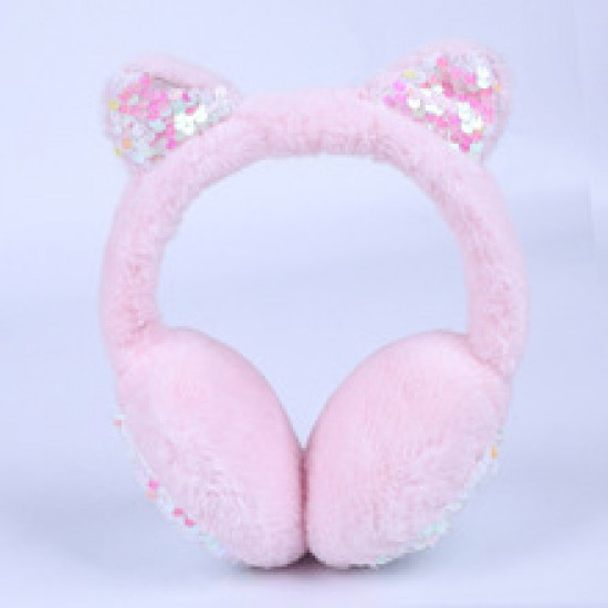 New winter ear tips, adult dust-proof pink monochrome, universal for foreign trade, children's folding ear cups, and warm ear bags New winter ear tips, adult dust-proof pink monochrome, universal for foreign trade, children's folding ear cups, and warm ear bags
