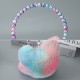 Autumn and winter colorful rendered ear cups, personalized and trendy, heart-shaped ear protection, flexed and thickened, comfortable plush ear tips wholesale Autumn and winter colorful rendered ear cups, personalized and trendy, heart-shaped ear protection, flexed and thickened, comfortable plush ear tips wholesale
