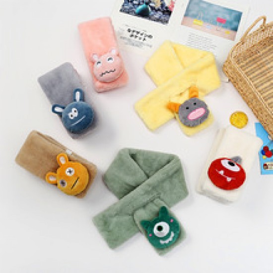 Korean children's scarf, parent-child plush imitation rabbit fur imitation rabbit fur, boys' and girls' scarf, autumn and winter warm scarf Korean children's scarf, parent-child plush imitation rabbit fur imitation rabbit fur, boys' and girls' scarf, autumn and winter warm scarf