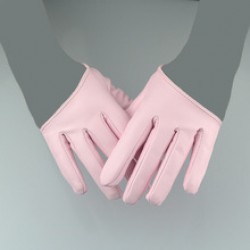 Wholesale ds gloves for women's backless, half-palm, full-finger imitation leather dancing, photography, wedding dresses, nightclub performances, Sex and the City