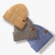 Winter European And American Dome Men's And Women's Hat Simple Joker Knitted Wool Beanless Fleece-lined Double Outdoor Warm Hat Winter European And American Dome Men's And Women's Hat Simple Joker Knitted Wool Beanless Fleece-lined Double Outdoor Warm Hat