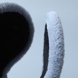 New thickened plush warm ear cups for men in winter, solid color student cold-proof after-wear ear tips