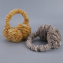2024 new foldable ear cups for women to keep warm in winter, thickened windproof, frost-proof and cold-proof elastic headband plush ear bags