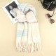 New high-end checkered scarf for women in the autumn and winter of 2024, a versatile shawl for Korean students, and a color-matched warm scarf New high-end checkered scarf for women in the autumn and winter of 2024, a versatile shawl for Korean students, and a color-matched warm scarf