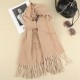 Korean-style overcoat, scarf, winter versatile, internet-famous bestseller, thickened knitted student versatile shawl, warm couple's scarf Korean-style overcoat, scarf, winter versatile, internet-famous bestseller, thickened knitted student versatile shawl, warm couple's scarf
