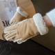 Korean imitation wool five-fingered outdoor men's and women's fashionable suede wide-mouthed fleece warm and cold-proof cycling gloves Korean imitation wool five-fingered outdoor men's and women's fashionable suede wide-mouthed fleece warm and cold-proof cycling gloves