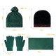 European And American Ladies Winter Wool Ab Yarn Knitting Plus Fluff Ball Double Hat Scarf Gloves Three-piece In Stock European And American Ladies Winter Wool Ab Yarn Knitting Plus Fluff Ball Double Hat Scarf Gloves Three-piece In Stock