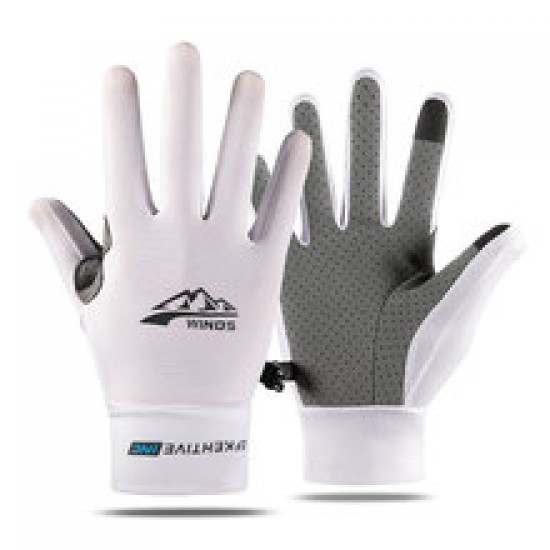 Two-finger fishing gloves, summer sun protection, flip cover, leaky finger, anti-slip and breathable cycling and driving gloves for men, women and couples Two-finger fishing gloves, summer sun protection, flip cover, leaky finger, anti-slip and breathable cycling and driving gloves for men, women and couples
